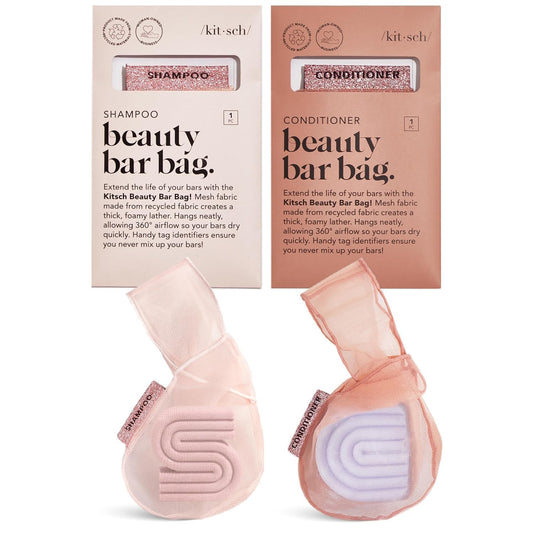 Kitsch_Bar_Soap_Saver_Pouch_–_Patented_Mesh_Soap_Bag_for_Shampoo_and_Conditioner_Bars_-_Extends_Use_&_Prevents_Soggy_Mess_-_Recycled_Beauty_Bar_Bag,_Eco-Friendly_-_2pc_Set,_Blush_&_Terracotta