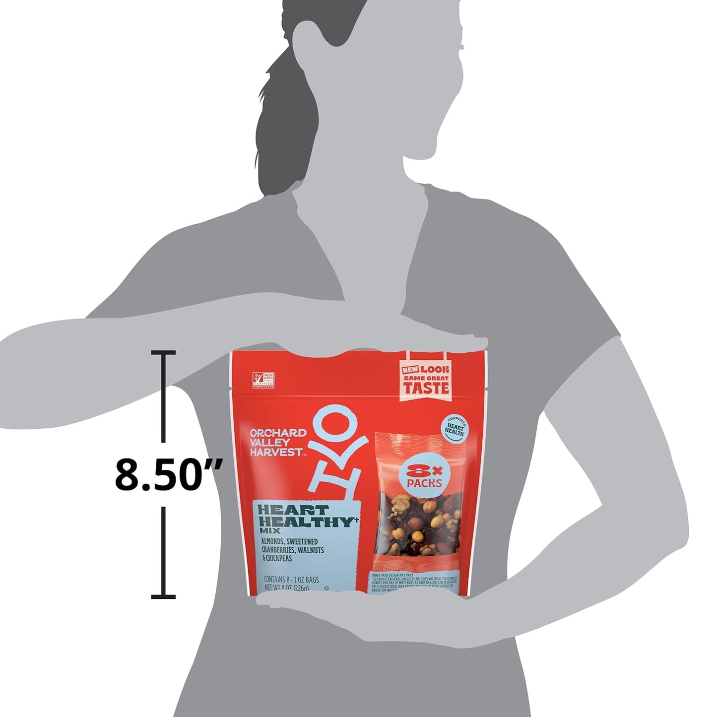 Orchard_Valley_Harvest_Heart_Healthy_Blend,_1_Ounce_Bags_(Pack_of_8),_Almonds,_Cranberries,_Walnuts,_and_Chickpeas,_Gluten_Free,_Non-GMO,_No_Artificial_Ingredients,_Healthy_Snacks_for_Adults
