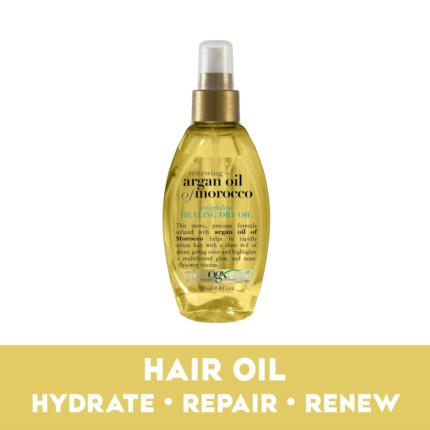 OGX_Renewing_+_Argan_Oil_of_Morocco_Weightless_Healing_Dry_Oil_Spray,_Lightweight_Hair_Oil_Mist_for_Split_Ends,_Frizzy_Hair_and_Flyaways,_Paraben-Free,_Sulfated-Surfactants_Free,_4_Fl_Oz