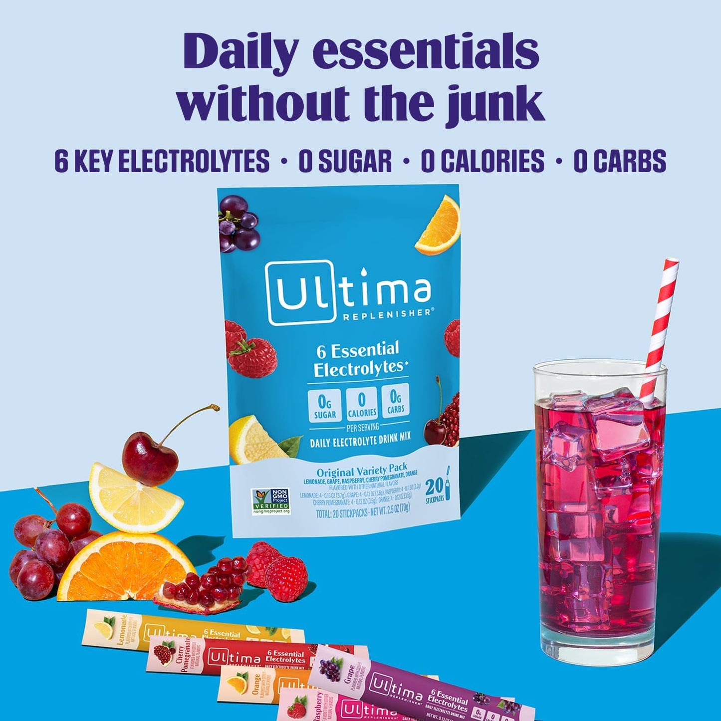 Ultima_Replenisher_Daily_Electrolyte_Powder_–_Original_Variety_Pack,_20_Stickpacks_–_Zero_Sugar_Hydration_Packets_with_6_Electrolytes_and_Minerals_–_Sugar_Free,_Plant_Based_&_Keto_Friendly​_Drink_Mix