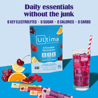 Ultima_Replenisher_Daily_Electrolyte_Powder_–_Original_Variety_Pack,_20_Stickpacks_–_Zero_Sugar_Hydration_Packets_with_6_Electrolytes_and_Minerals_–_Sugar_Free,_Plant_Based_&_Keto_Friendly​_Drink_Mix
