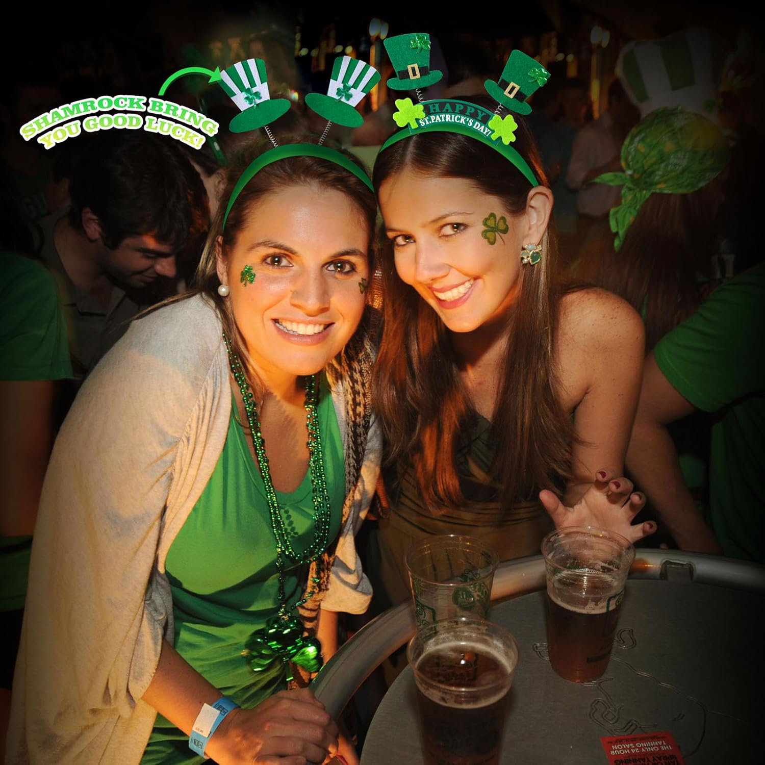 8Pcs_St._Patrick's_Day_Headbands,_Green_Shamrock_Clover_Hats_Headband_Boppers,_Saint_Patricks_Day_Irish_Headwear_Costume_Accessories_Top_Hat_Head_Band_Bopper_Party_Favors_for_Women_Men