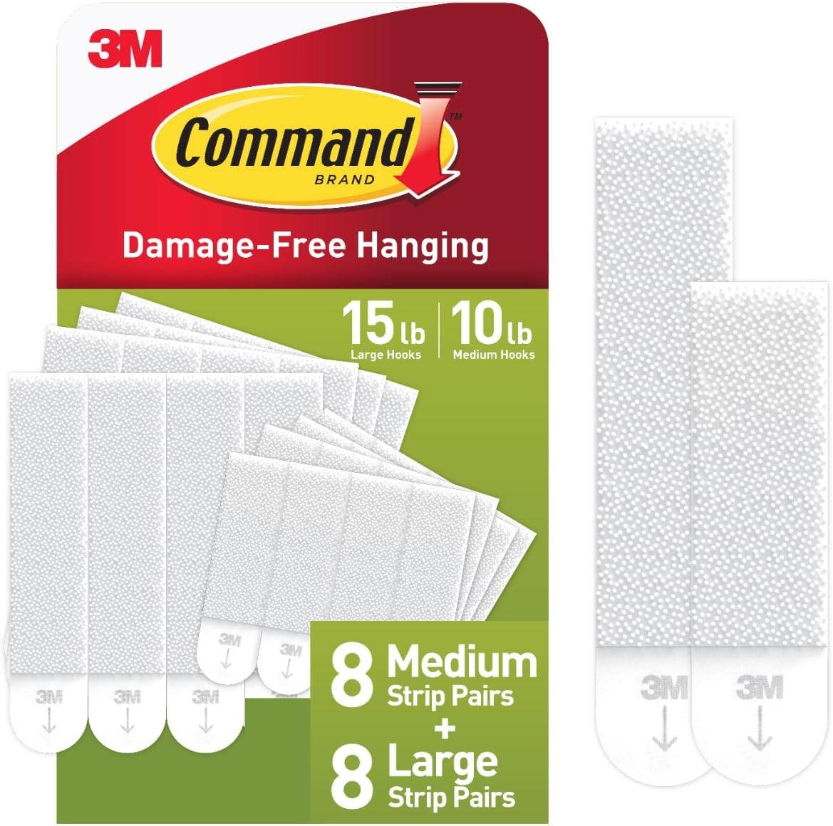 Command_15_lb_&_10_lb_Large_and_Medium_16_Pairs_Picture_Hanging_Strips_(32_Strips),_Damage-Free_Hangers_for_Picture_Frames,_No_Tools_Required,_Great_for_Home_Room_Wall_Decor,_White_Adhesive