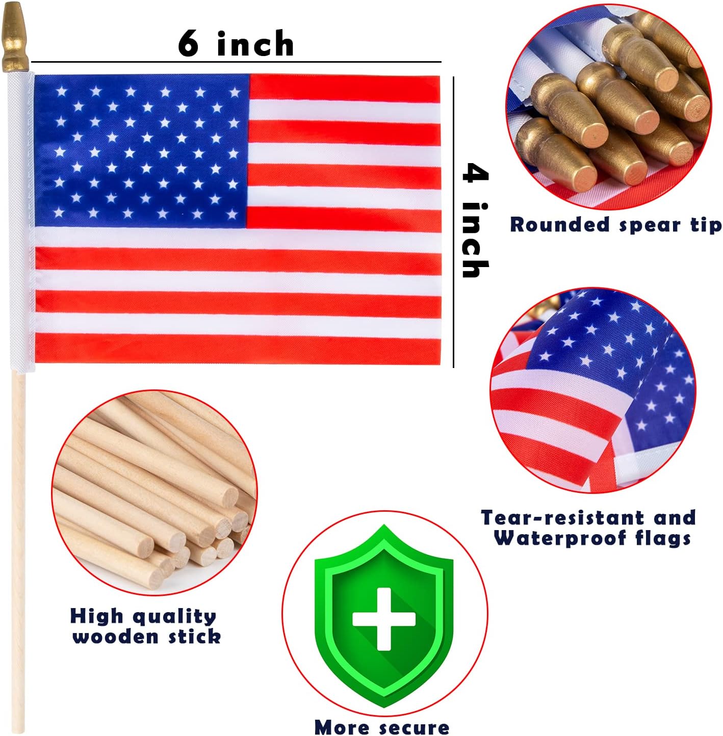 40_Pack_Small_American_Flags_on_Stick_4*6_Inch_Mini_American_Flags_for_4th_of_July_Decorations_Memorial_Day_Decorations_Patriotic_Decorations_US_American_Hand_Held_Wooden_Stick_Flag_with_Kid-Safe