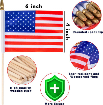 40_Pack_Small_American_Flags_on_Stick_4*6_Inch_Mini_American_Flags_for_4th_of_July_Decorations_Memorial_Day_Decorations_Patriotic_Decorations_US_American_Hand_Held_Wooden_Stick_Flag_with_Kid-Safe