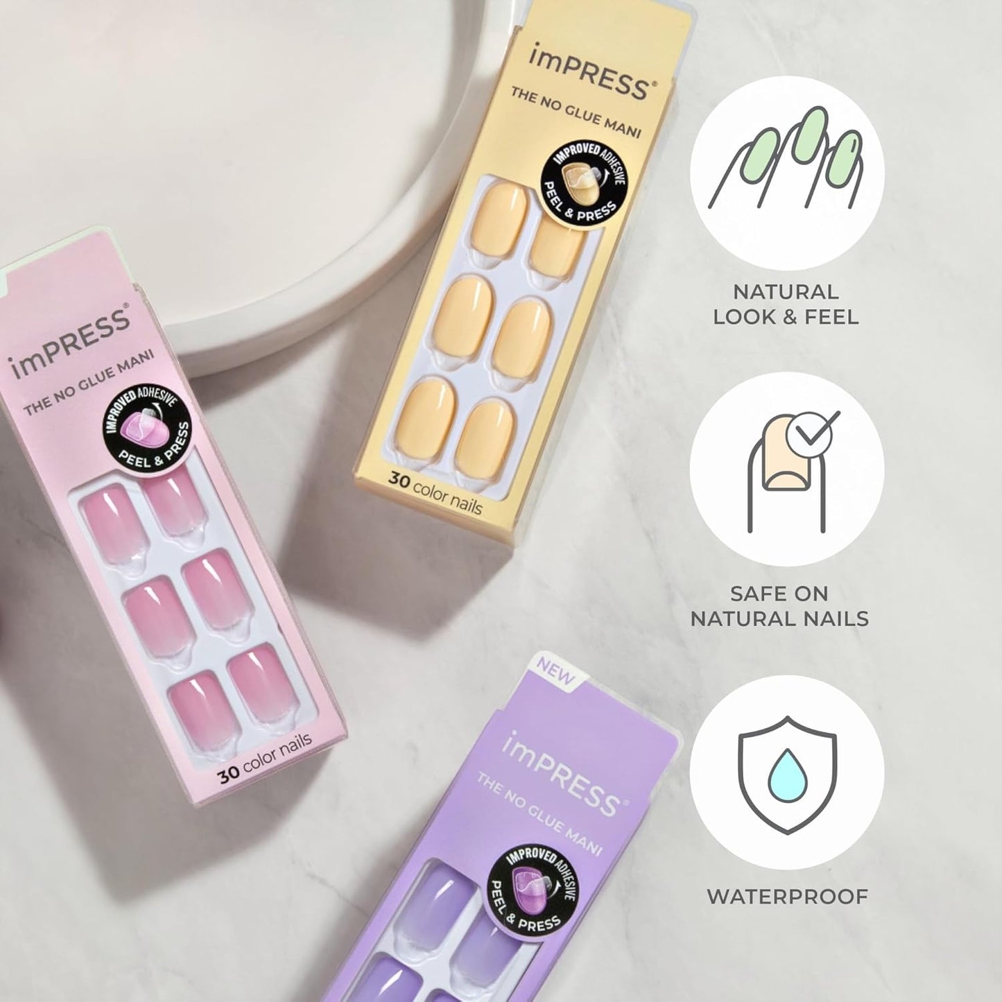 imPRESS_Color_Press_On_Nails,_‘'Sweet_Mango',_Solid_Orange,_Short_Squoval,_PureFit_Technology,_Patented_Super_Hold_Adhesive,_Chip_Proof,_Smudge_Proof,_Mini_Nail_File,_Manicure_Stick_&_30_Fake_Nails
