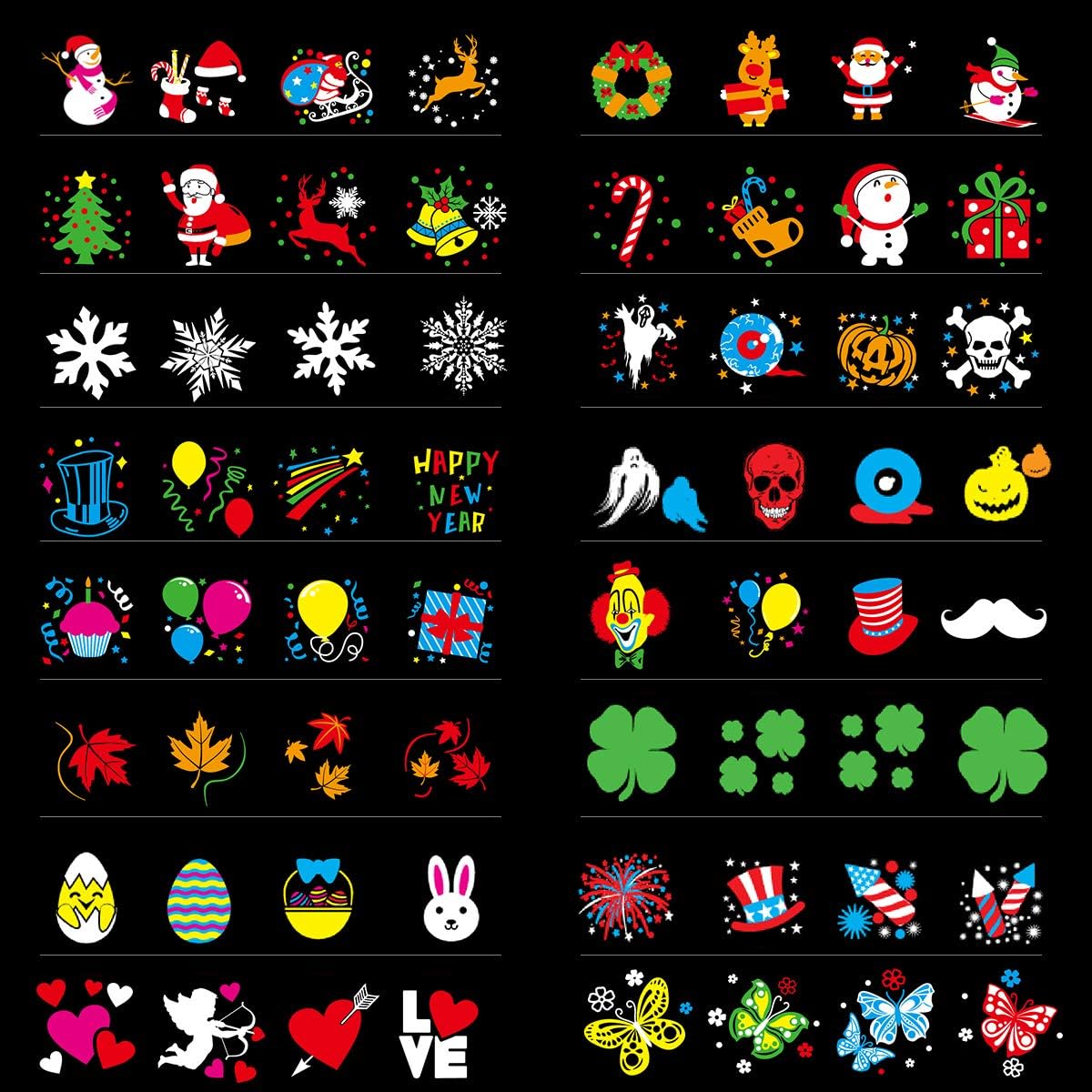 Christmas_Halloween_Lights_Projector,Waterproof_IP65_Indoor_Motion_Remote_Control_LED_Projector_Lights,_16_Slides_Holiday_Light_Party_Outdoor_Garden_House_Apartment_Kids_Room_Night_Light