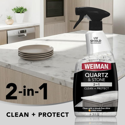 Weiman_Quartz_Countertop_Cleaner_and_Polish_-_Clean_and_Shine_Your_Granite,_Marble_Countertops,_Kitchen_Island,_and_Stone_Surfaces_with_UV_Anti-Fade_Protection,_Citrus,_24_Ounce_with_Microfiber_Cloth