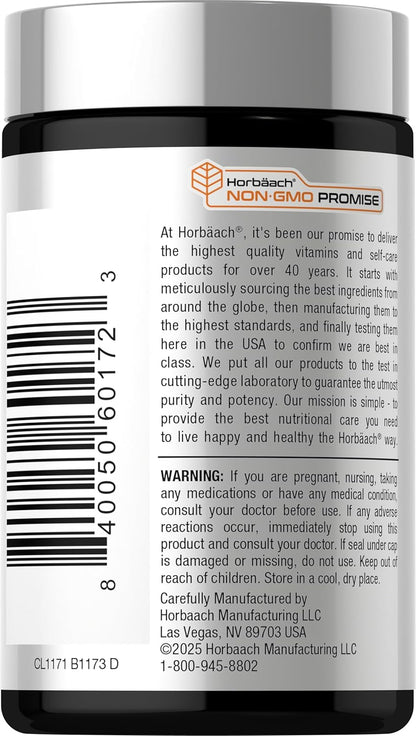 Horbäach_B12_Vitamin_5000_mcg_|_120_Fast_Dissolve_Tablets_|_Sublingual_Methylcobalamin_|_Vegan,_Non-GMO_&_Gluten_Free_Supplement