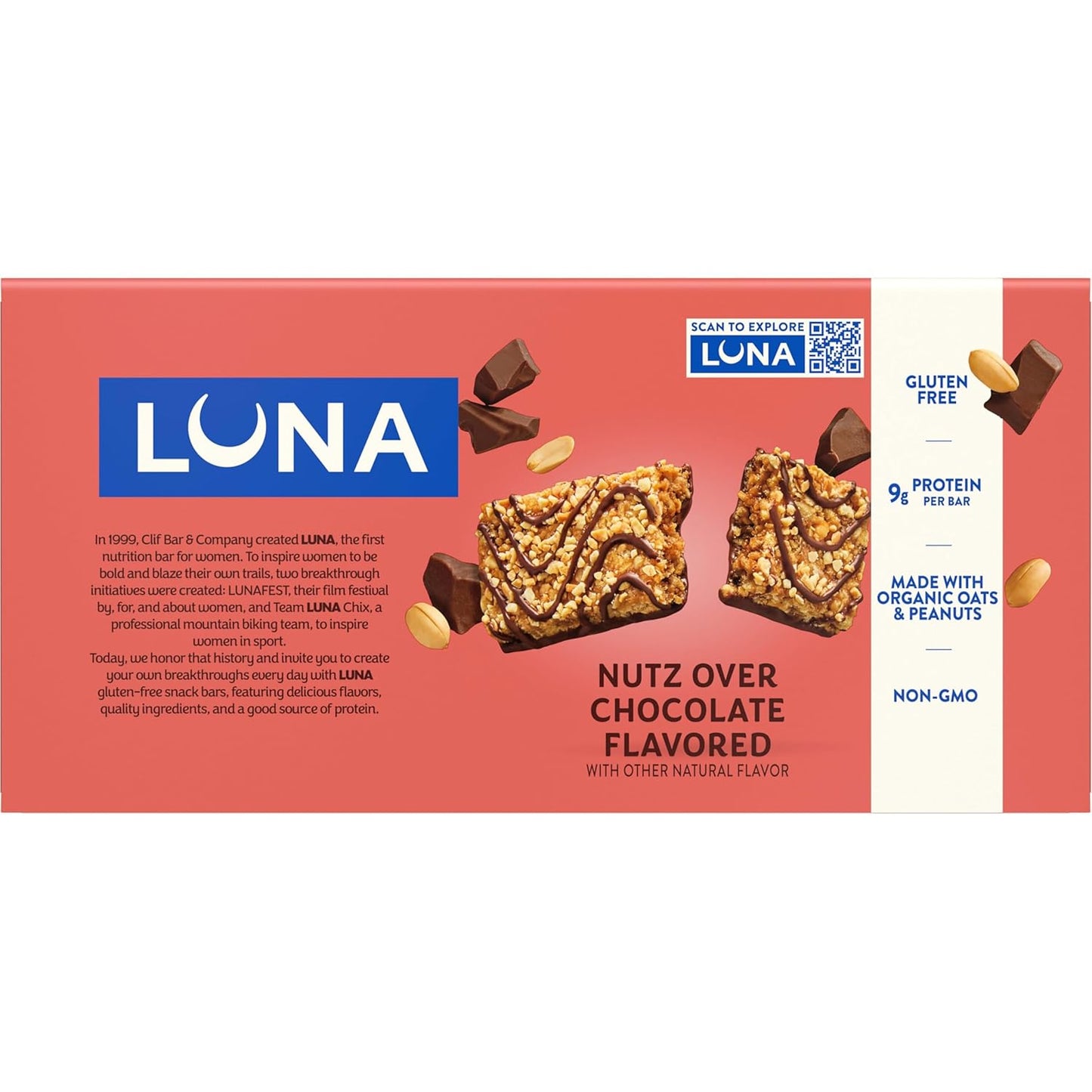 LUNA_Bar_-_Nutz_Over_Chocolate_Flavor_-_Gluten-Free_-_Non-GMO_-_7-9g_Protein_-_Made_with_Organic_Oats_-_Low_Glycemic_-_Whole_Nutrition_Snack_Bars_-_1.69_oz._(15_Count)