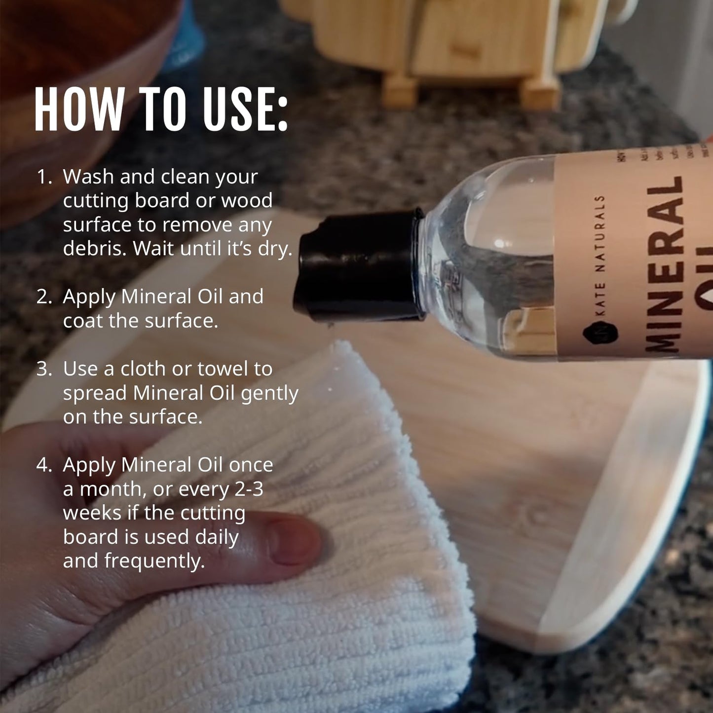 Kate_Naturals_Mineral_Oil_for_Wood_Cutting_Board,_Butcher_Block,_and_Knife._Food_Grade_Mineral_Oil_for_Wooden_Cutting_Board_&_Utensils_(8oz,_Food_Safe)