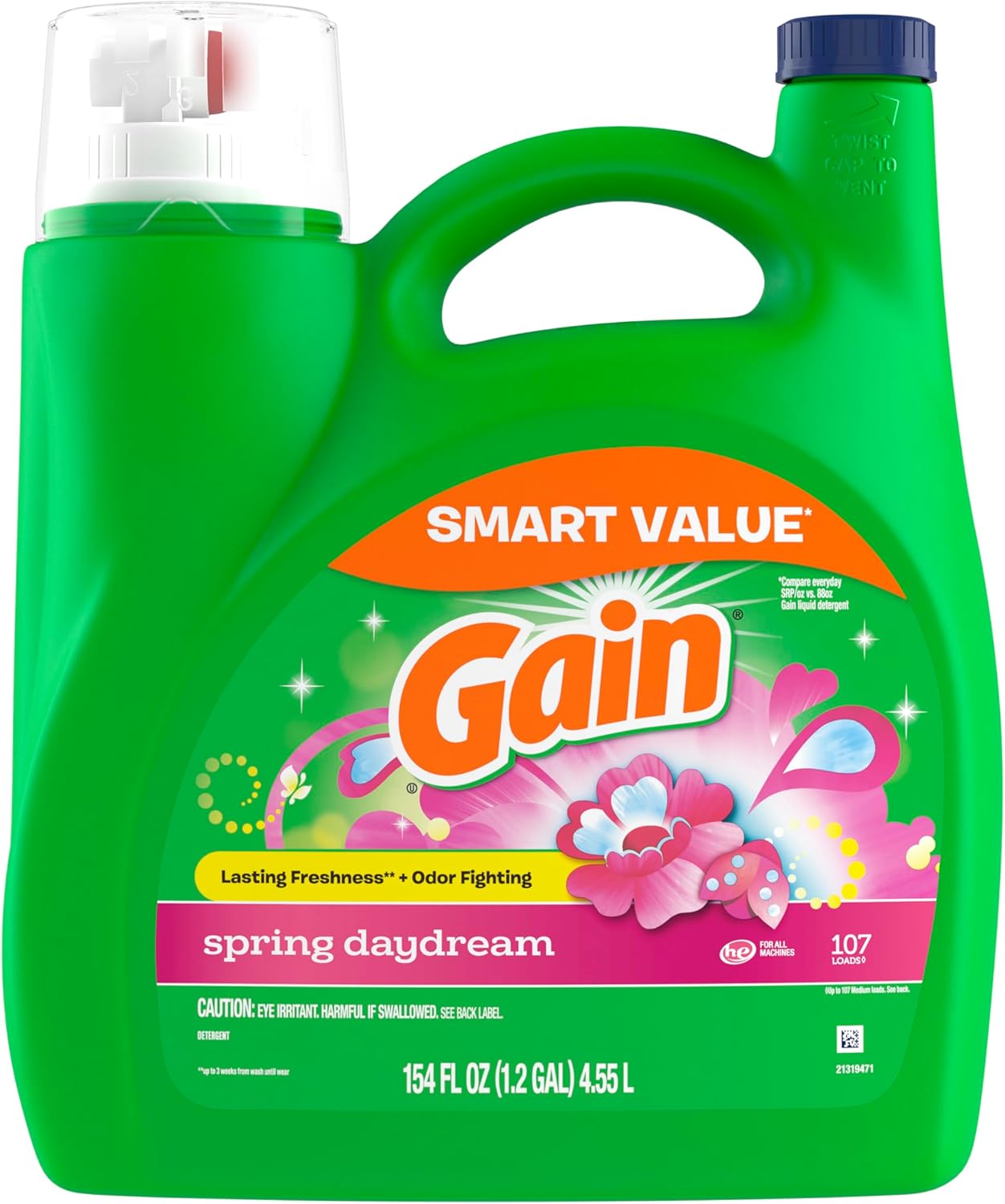 Gain_Liquid_Laundry_Detergent,_Spring_Daydream_Scent,_154_fl_oz,_107_loads,_Freshness_+_Odor_Fighting,_Laundry_Detergent_Liquid_Soap,_HE_compatible
