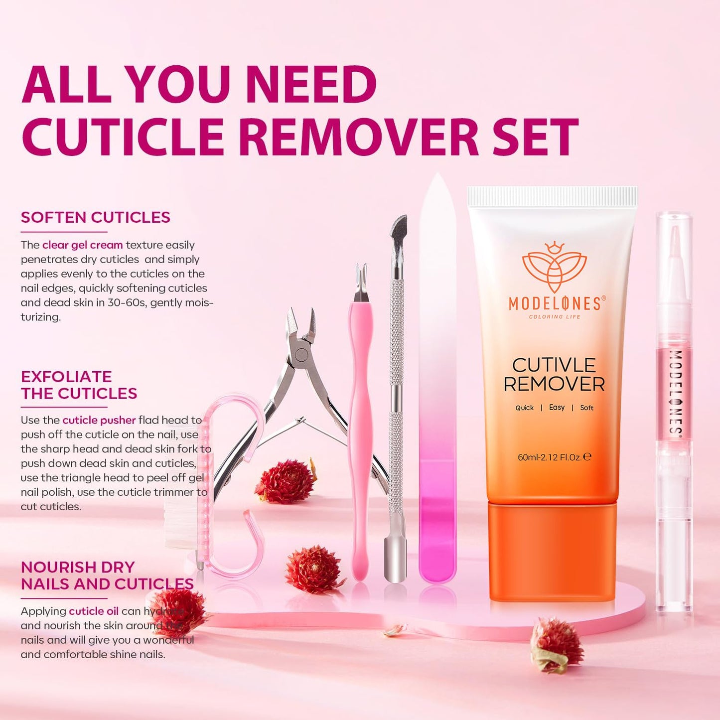 Modelones_Cuticle_Remover_Kit_-_Cuticle_Remover_Cream_&_Cuticle_Oil,_Cuticle_Care_Kit_w/Cuticle_Trimmer_Cuticle_Pusher_&_Cuticle_Nipper_for_DIY_Nail_Manicure,_Removedor_de_Cuticula_for_Nail_Care