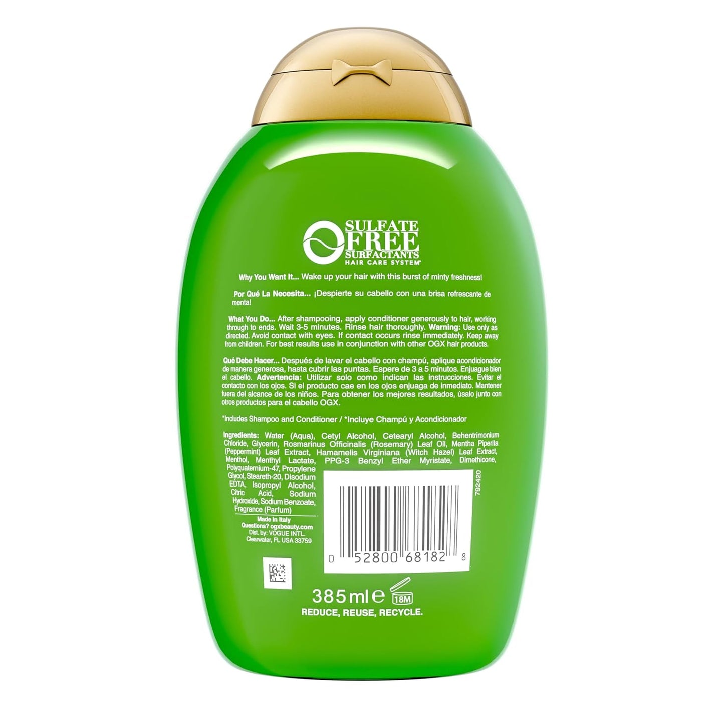 OGX_Extra_Strength_Refreshing_Scalp_+_Rosemary_Mint_Conditioner,_Nourishing_Hair_&_Scalp_Conditioner_Infused_with_Rosemary_for_Healthy-Looking_Hair,_Sulfate-Free_Surfactants,_13_fl._oz