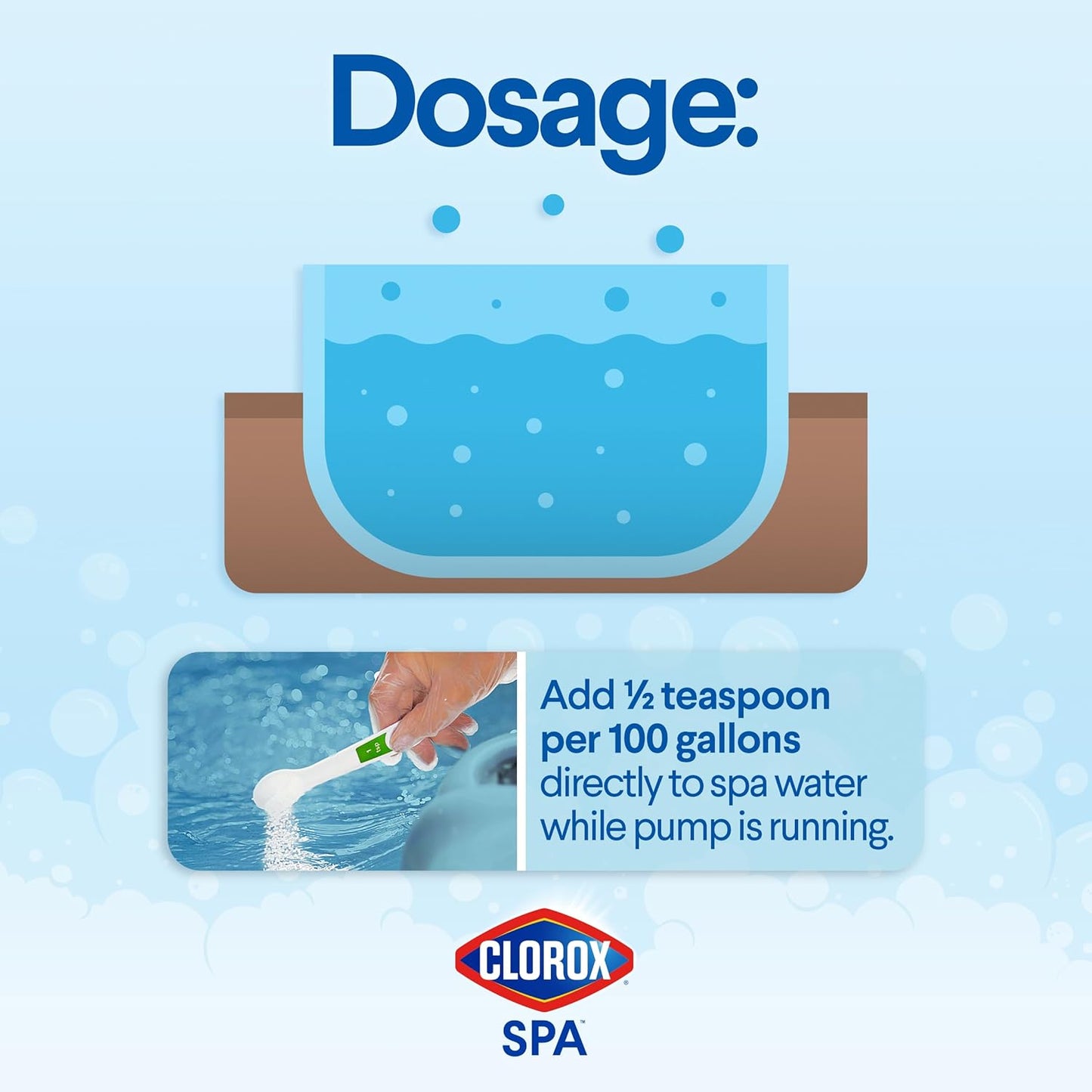 Clorox®_Pool&Spa™_Spa_Water_All-in-One_Sanitizer_&_Shock,_Destroys_Contaminants,_Clears_Cloudy_Water,_2LB_(Pack_of_1)