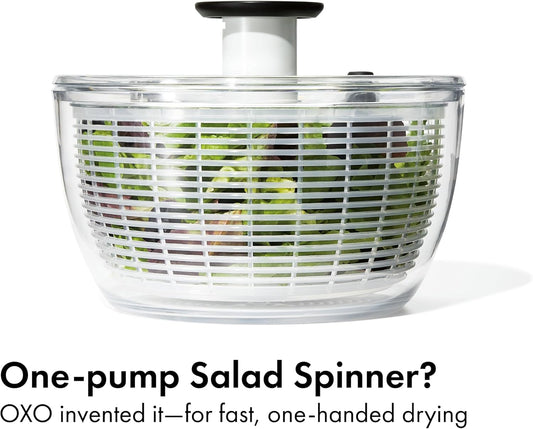 OXO_Good_Grips_Salad_Spinner_|_Lettuce_Spinner_|_Fruit_Washer_|_Fruit_Washing_Bowl_with_Strainer_|_Vegetable_Cleaner_|_Salad_Cleaner_|_Lettuce_Washer_|_6.22_Quart_Capacity