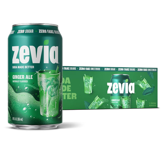 Zevia_Zero_Sugar_Soda,_Ginger_Ale,_12_Ounce_Cans_(Pack_of_12)