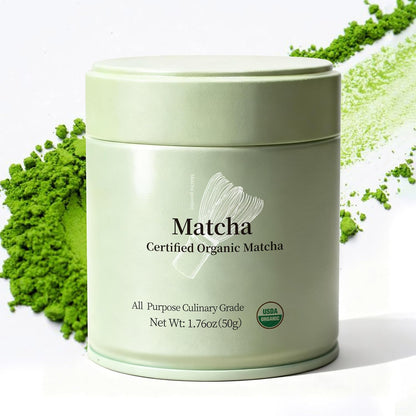 MatchAdmire_Premium_First_Harvest_USDA_Certified_Organic_Green_Tea_Matcha_Powder,_Rich_Flavor,_100%_Vegan_with_No_Fillers,_Radiation-Free_(50g_Culinary_Grade_Matcha)