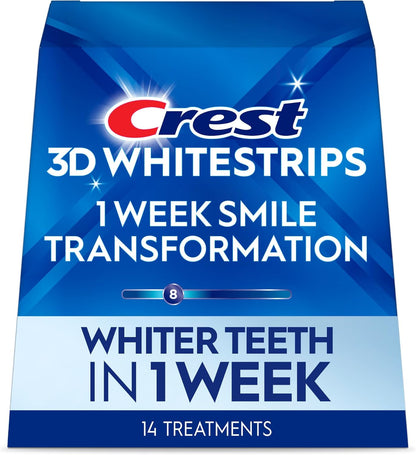 Crest_3D_Whitestrips,_1_Week_Smile_Transformation,_Whitestrips_3D_White,_Teeth_Whitening_Strip_Kit,_14_Treatments_(Each_with_1_Upper/1_Lower),_28_Strips
