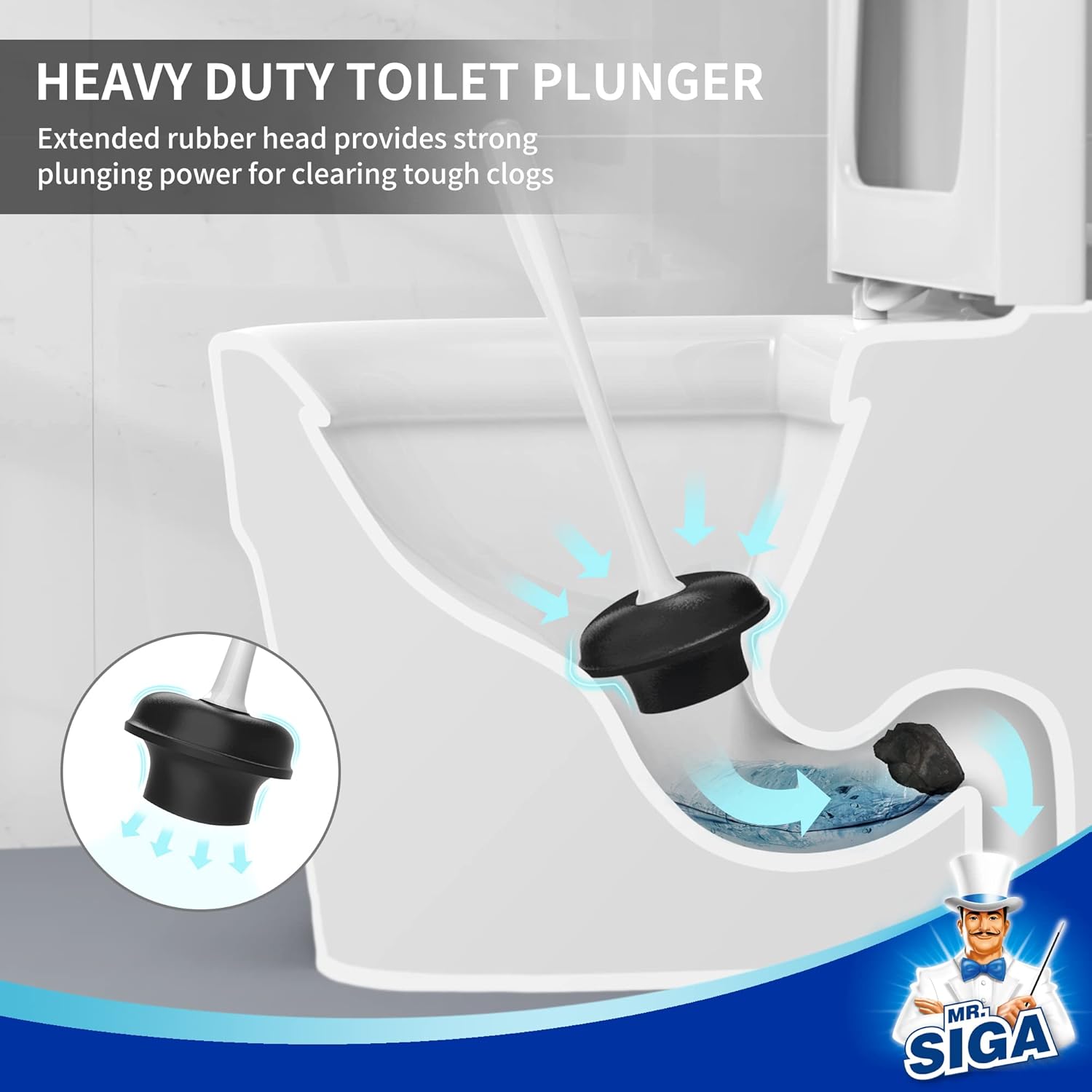 MR.SIGA_Toilet_Plunger_and_Bowl_Brush_Combo_for_Bathroom_Cleaning,_White,_1_Set