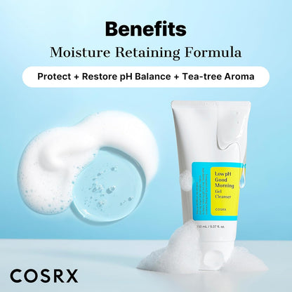 COSRX_Low_pH_Good_Morning_Gel_Face_Cleanser,_5.07_fl_oz,_BHA_Face_Wash,_Daily_Mild_Face_Cleanser_for_Sensitive_Skin,_PH_Balancing,_Korean_Skin_Care,_Korean_Face_Wash