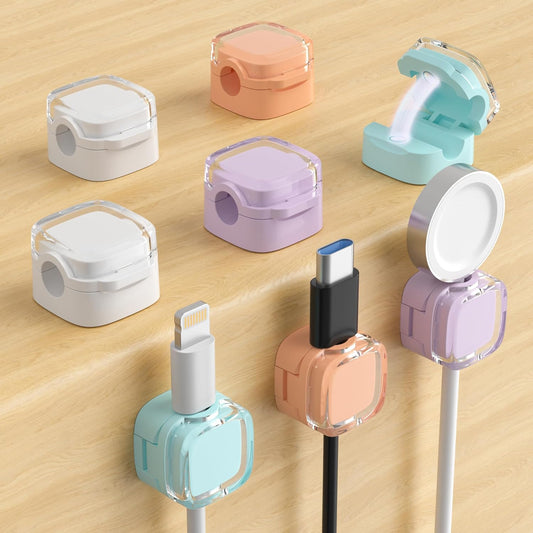 Magnetic_Cable_Clips,_Adjustable_Cord_Holder_Management,_Adhesive_Wire_Keeper_Organizer_for_Home_Office_Desk_Phone_PC_Car_Wall_Desktop_Nightstand_Appliance_(8-Pack_Crystal_Multicolor)