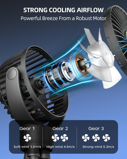Portable_Stroller_Mini_Fan,_Small_Rechargeable_Personal_Fan,_Baby_Travel_Essentials_for_Wagon,_Car_Seat,_Treadmill,_Battery_Powered_Biking_Gear_Accessories,_360°_Rotation,_3-Speed,_Display,_Black