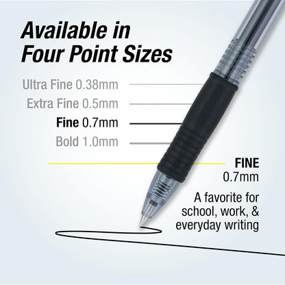 PILOT_G2_Retractable_Premium_Gel_Ink_Roller_Ball_Pens_Fine_Point_Black_Ink_Dozen_Box_(31020)