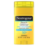 Neutrogena Beach Defense Sunscreen Stick SPF 50, Broad Spectrum Sun Protection for Face & Body, Water-Resistant, Non-Greasy Formula, Travel Size for Beach & Outdoor Use, 1.5 oz (42 g)