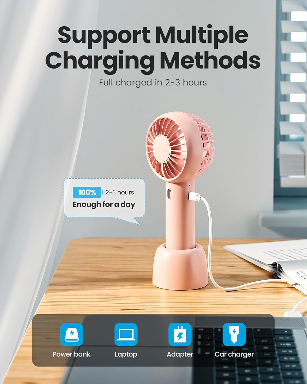 Gaiatop_Mini_Portable_Fan,_Small_and_Powerful,_Cute_Design_3_Speed_Personal_Handheld_fan_and_Desktop_with_Base,_Lightweight_USB_Rechargeable_for_Travel_Lash_Makeup_Girl_Women_Summer_Gift_Pink