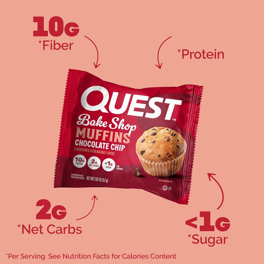 Quest_Nutrition_Chocolate_Chip_Muffin,_10g_Protein,_2g_Net_Carb,_Less_than_1g_Sugar,_Protein_Snack,_4_Count