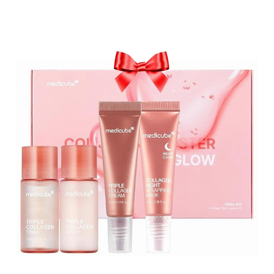 medicube_Glass_Skin_Collagen_Trial_Kit_|_Korean_Skincare_Set_and_Kit_|_Gifts_for_women_|_4-Step_Skincare_Set_for_glowy_skin_|_Travel_Size