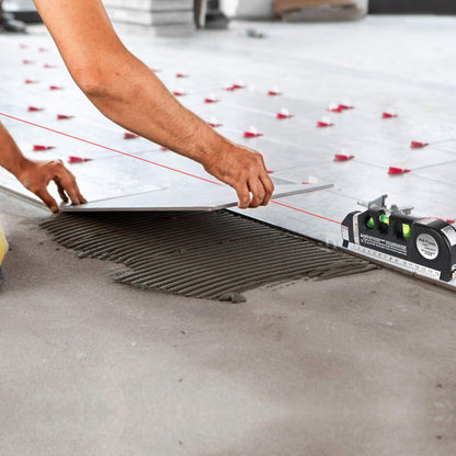 Laser_Level_Line_Tool,_Multipurpose_Laser_Level_Kit_Standard_Cross_Line_Laser_leveler_Beam_Tool_with_Metric_Rulers_8ft/2.5M_for_Picture_Hanging_cabinets_Tile_Walls_by_AikTryee.