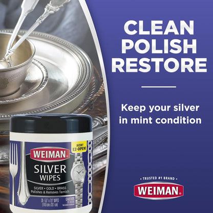 Weiman_Jewelry_Polish_Cleaner,_Tarnish_Remover_Wipes_-_20_Count_-_Use_on_Silver_Jewelry_Antique_Silver_Gold_Brass_Copper_and_Aluminum