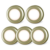 Tap Light Push Lights Mini Night Touch Light LED Puck Lights Portable Under Cabinet Lighting Battery Operated Powered DIY Stick On Lights Closet Counter Kitchen Warm White 5Pack