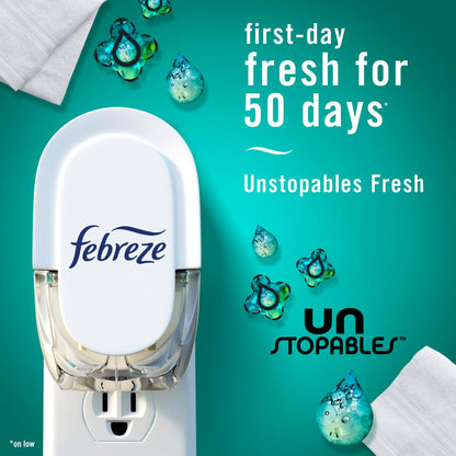 Febreze_Plug-in_Air_Freshener,_Odor-Fighting_Scented_Oil_Refill,_Air_Fresheners_for_Home,_Bathroom_and_Kitchen,_Long_Lasting,_Unstopables_Fresh_Scent,_0.87oz_Refills,_Multi_Color,_3_Count