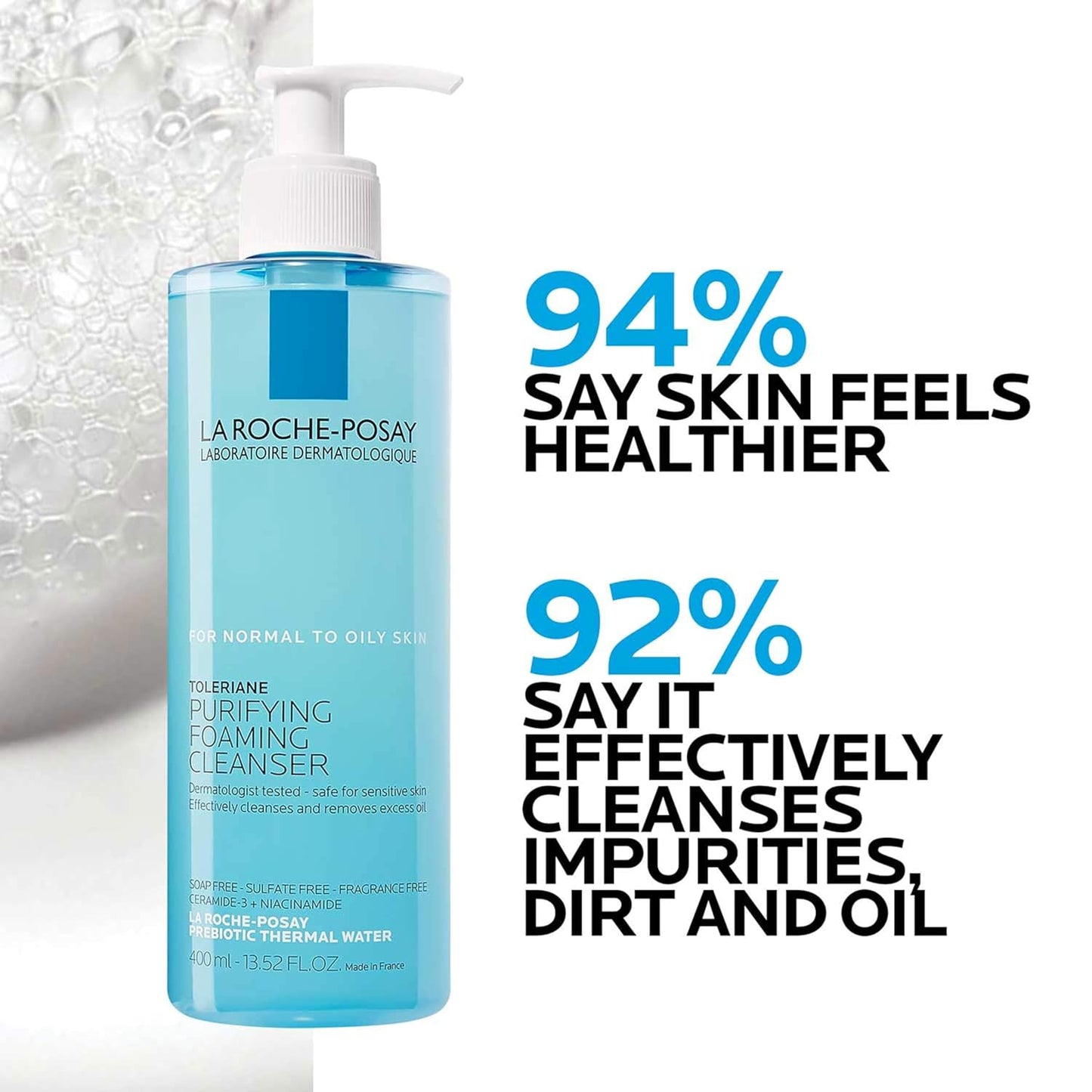 La_Roche-Posay_Toleriane_Purifying_Foaming_Facial_Cleanser,_Oil_Free_Face_Wash_for_Women_&_Men_with_Niacinamide_+_Ceramides,_Pore_Cleanser_Safe_For_Sensitive_Skin,_Won’t_Dry_Out_Skin,_Soap_Free