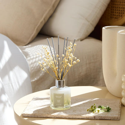Reed_Diffuser_Set,3.38_fl_oz_(100_ml)_-_Clean_Linen_Oil_Diffusers_with_8_Reed_Sticks,Home_Fragrance_Reed_Diffuser_for_Bathroom_Shelf_Decor