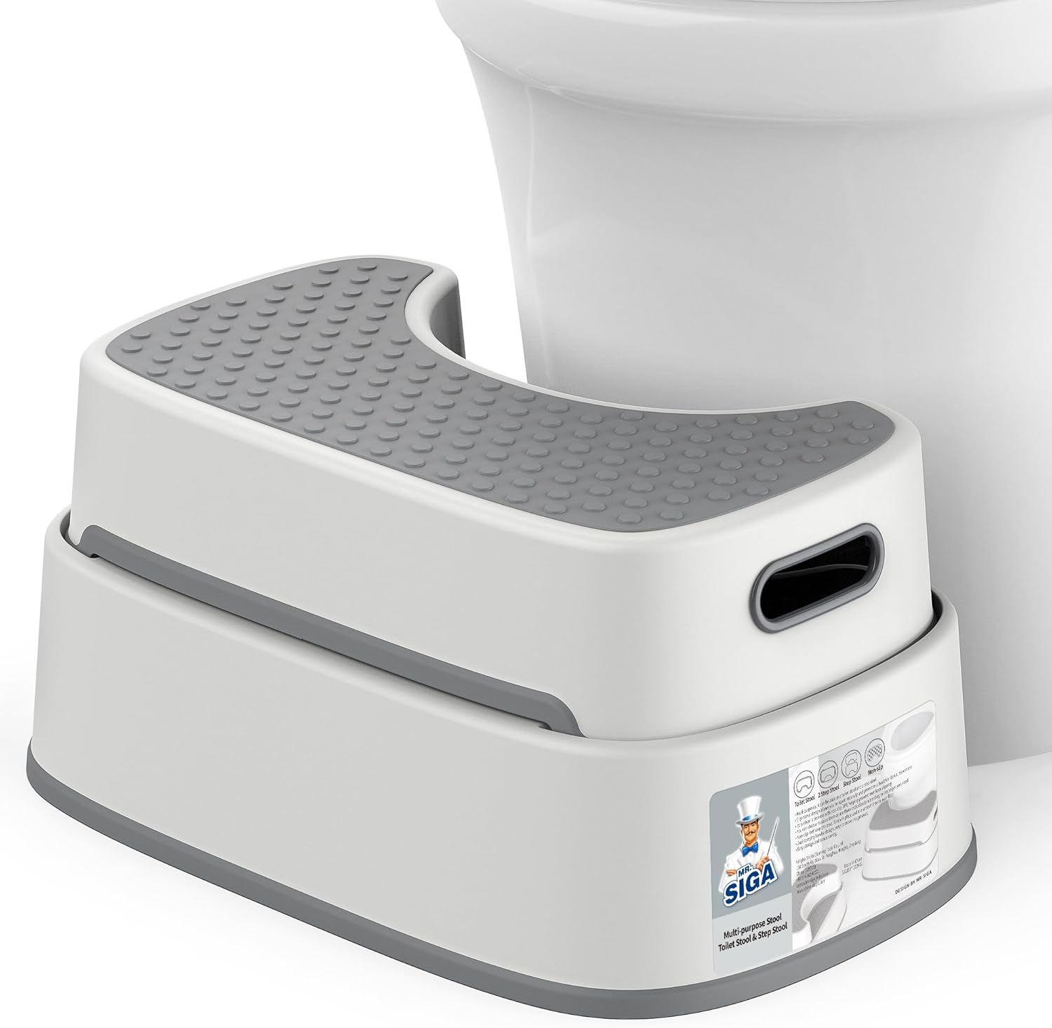 MR.SIGA_Toilet_Stool_Squat_Adult,_Bathroom_Stool_Heavy_Duty,_Anti_Slip_Toilet_Step_for_Bathroom,_Toddler_Step_Stool_for_Kids,_Off-White_&_Dark_Gray