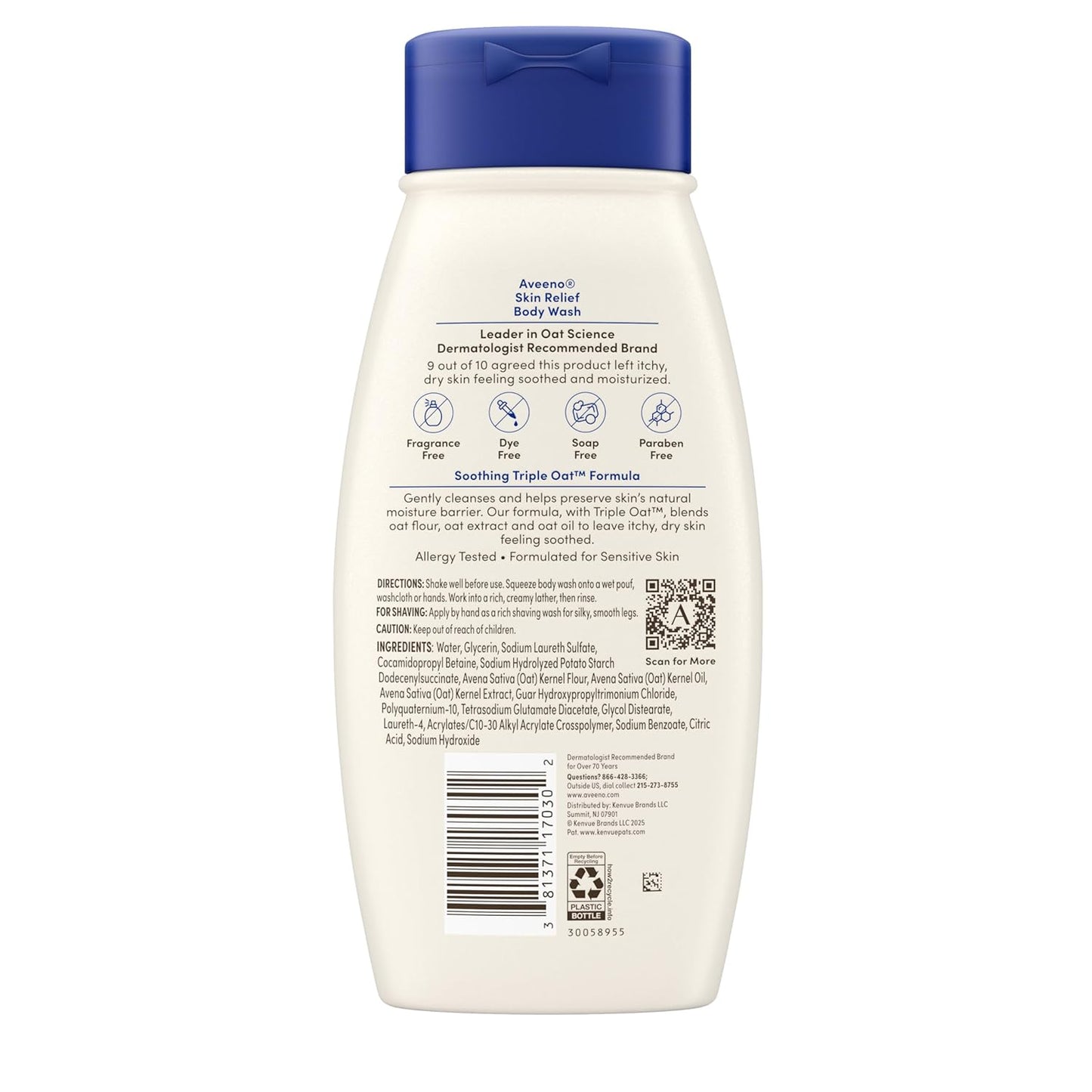 Aveeno_Skin_Relief_Body_Wash,_Fragrance-Free_with_Triple_Oat_complex,_Gentle_Daily_Cleanser_for_Sensitive_Skin_Leaves_Itchy,_Dry_Skin_Feeling_Soothed_&_Moisturized,_Soap-Free,_18_fl._oz