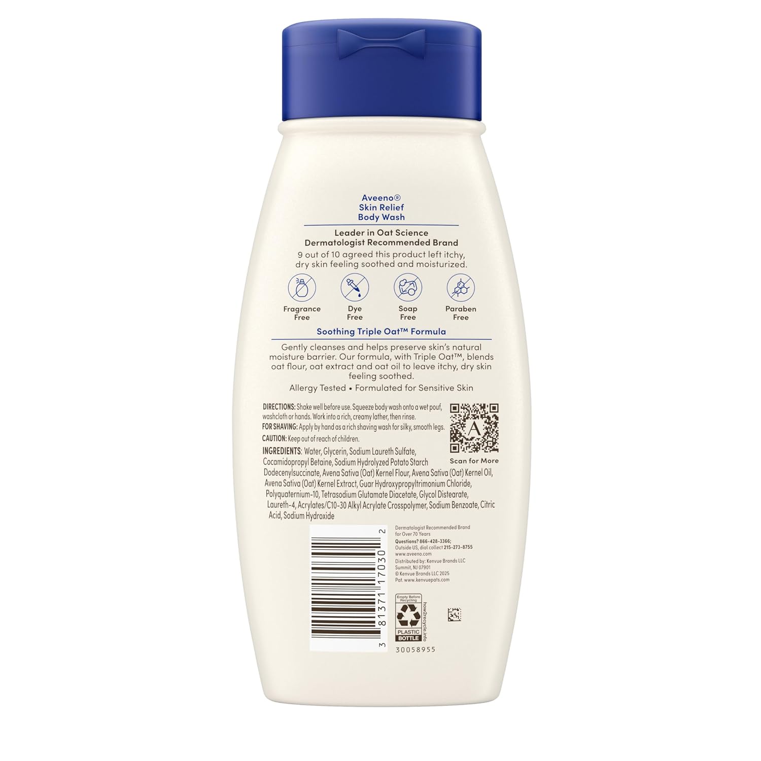 Aveeno_Skin_Relief_Body_Wash,_Fragrance-Free_with_Triple_Oat_complex,_Gentle_Daily_Cleanser_for_Sensitive_Skin_Leaves_Itchy,_Dry_Skin_Feeling_Soothed_&_Moisturized,_Soap-Free,_18_fl._oz