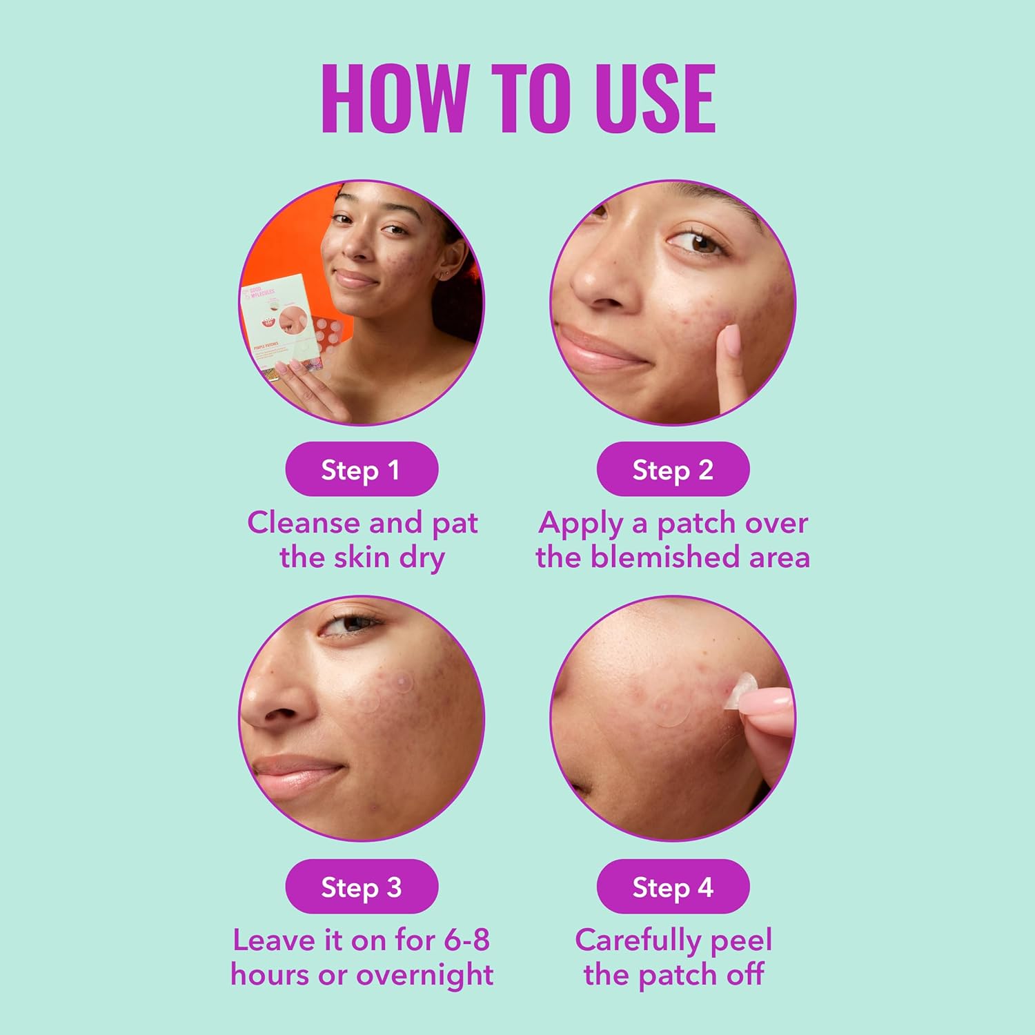 Good_Molecules_Pimple_Patches_for_Face,_60_Pack_–_Ultra-Thin_Hydrocolloid_Acne_&_Zit_Patches,_Invisible_Under_Makeup,_Clinically_Tested_Acne_Spot_Treatment