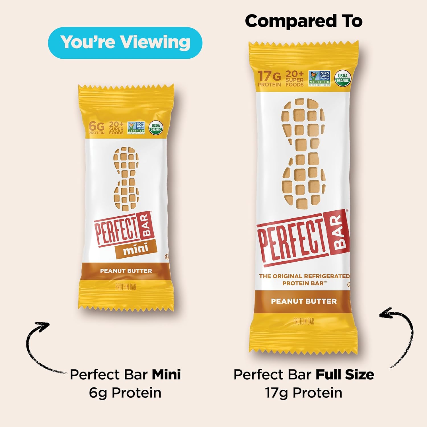 Perfect_Bar_Mini,_Peanut_Butter_Protein_Bar,_Protein_Snack,_Snack_Bar,_Organic,_Gluten_Free,_Soy_Free,_Non_GMO,_No_Sugar_Alcohols,_0.88_Ounce_Bar,_24_Count