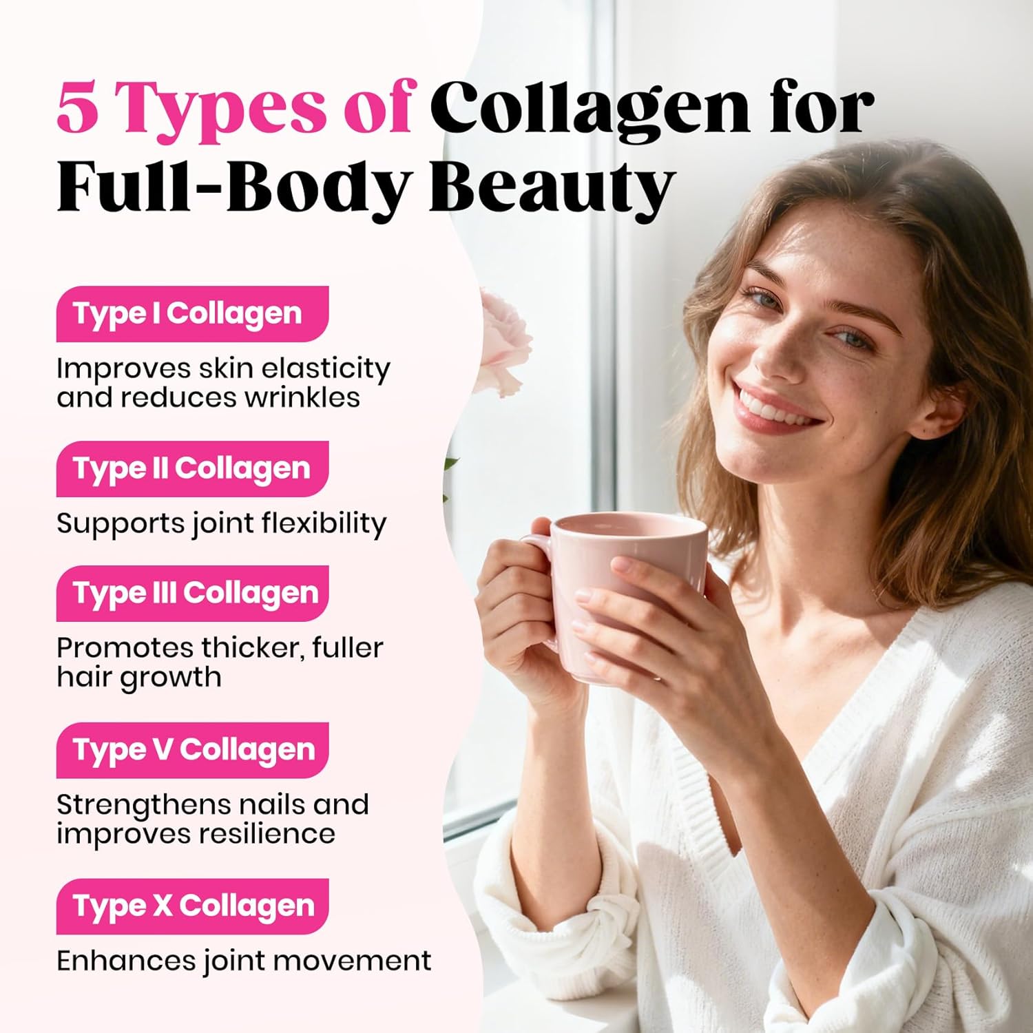 Venture_Pal_Multi_Collagen_Powder_Type_I,_II,_III,_V,_X_–_Hydrolyzed_Collagen_Peptides_MSM,_GC,_Hyaluronic_Acid_Vitamin_C_|_Collagen_Supplement_for_Women_|_Joint,_Hair,_Skin_&_Nail_Support_|_Non-GMO