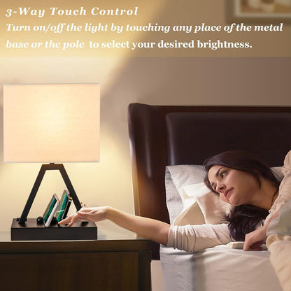 Briever_Touch_Control_Table_Lamp,_3-Way_Dimmable_Desk_Lamp_with_USB_C_&_USB_A_and_AC_Outlet,_Bedside_Lamps_with_Phone_Stands_for_Bedroom,_Living_Room,_Office,_LED_Bulb_Included,_Black