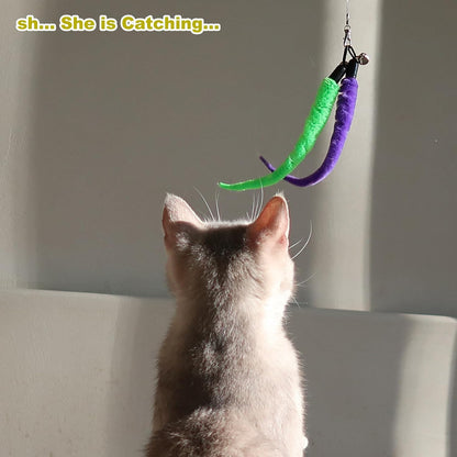 MeoHui_Cat_Toys_for_Indoor_Cats,_Interactive_Cat_Toy_2PCS_Retractable_Wand_Toy_and_9PCS_Cat_Feather_Toys_Refills,_Funny_Kitten_Toys_Cat_Fishing_Pole_Toy_for_Bored_Indoor_Cats_Chase_and_Exercise