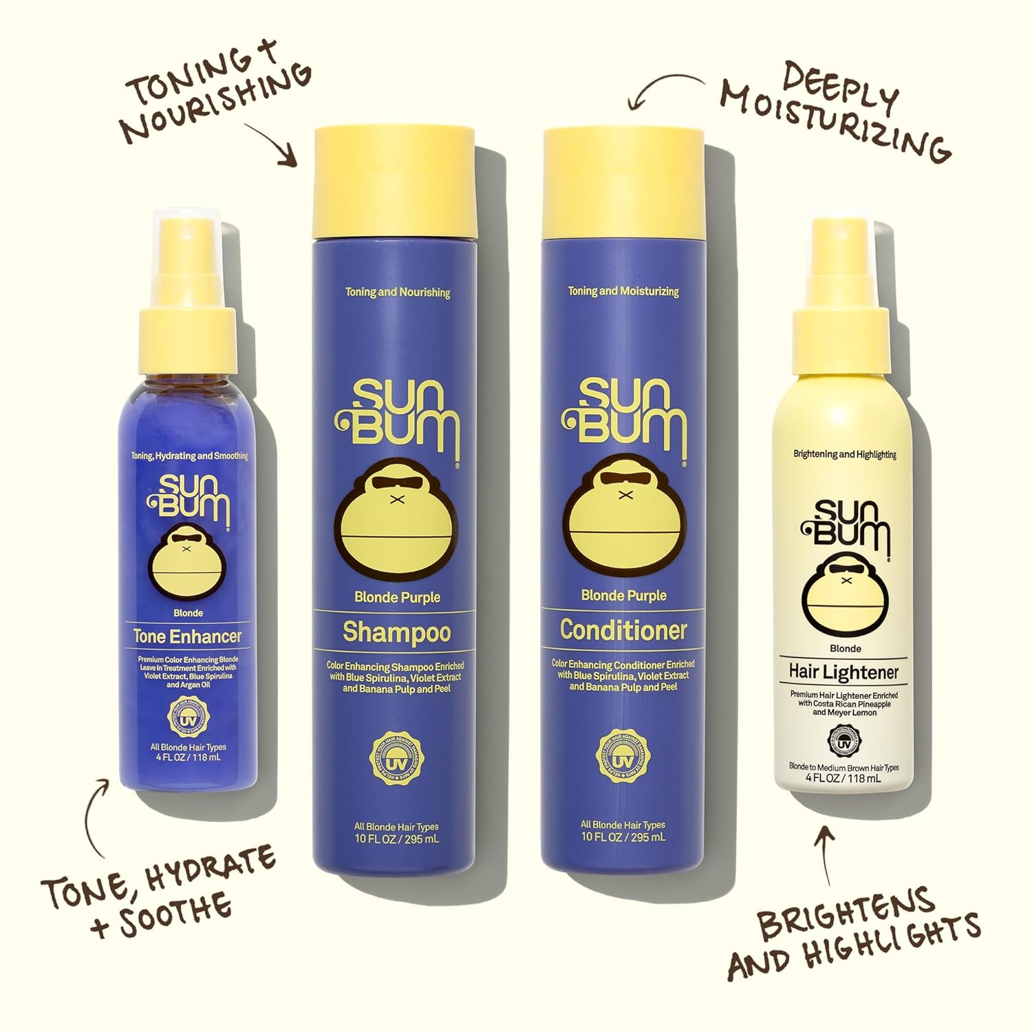 Sun_Bum_Lighten_and_Tone_Travel_Kit_-_Blonde_Hair_Lightener_and_Tone_Enhancer_-_Enhances_Hair_Color_and_Shine_while_Neutralizing_Brassy_Tones_-_UV_Protecting_-_Vegan_and_Cruelty_Free_(4_oz,_1.5_fl_oz)