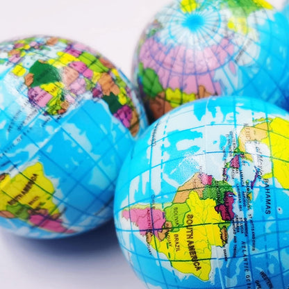 Globe_Squeeze_Balls,2.5_inch_Earth_Stress_Relief_Balls,Soft_Foam_Stress_Ball_Toy_for_Finger_Exercise,School_or_Office_Party_Favors,24_Pcs