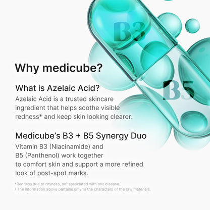 medicube_Azelaic_Acid_10_Soothing_Serum_|_Clarifying_Serum_for_Troubled_&_Oily-Prone_Skin_with_B3+B5_|_Stressed_Skin_Calming_&_Post-Blemish_Tone_Care_|_Korean_Skincare_30ml,_1.01_fl_oz