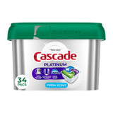 Cascade Platinum Dishwasher Pods, Dishwasher Detergent, Dish Detergent Soap, Fresh